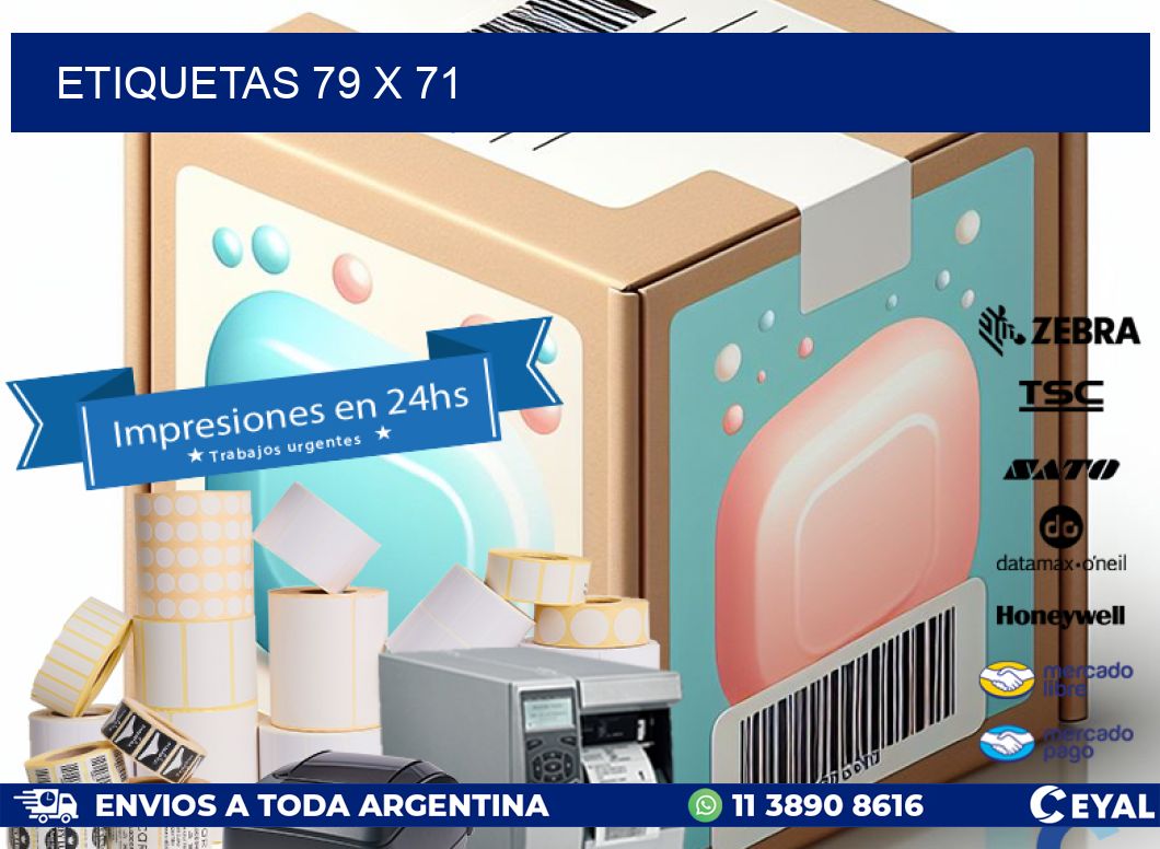 ETIQUETAS 79 x 71