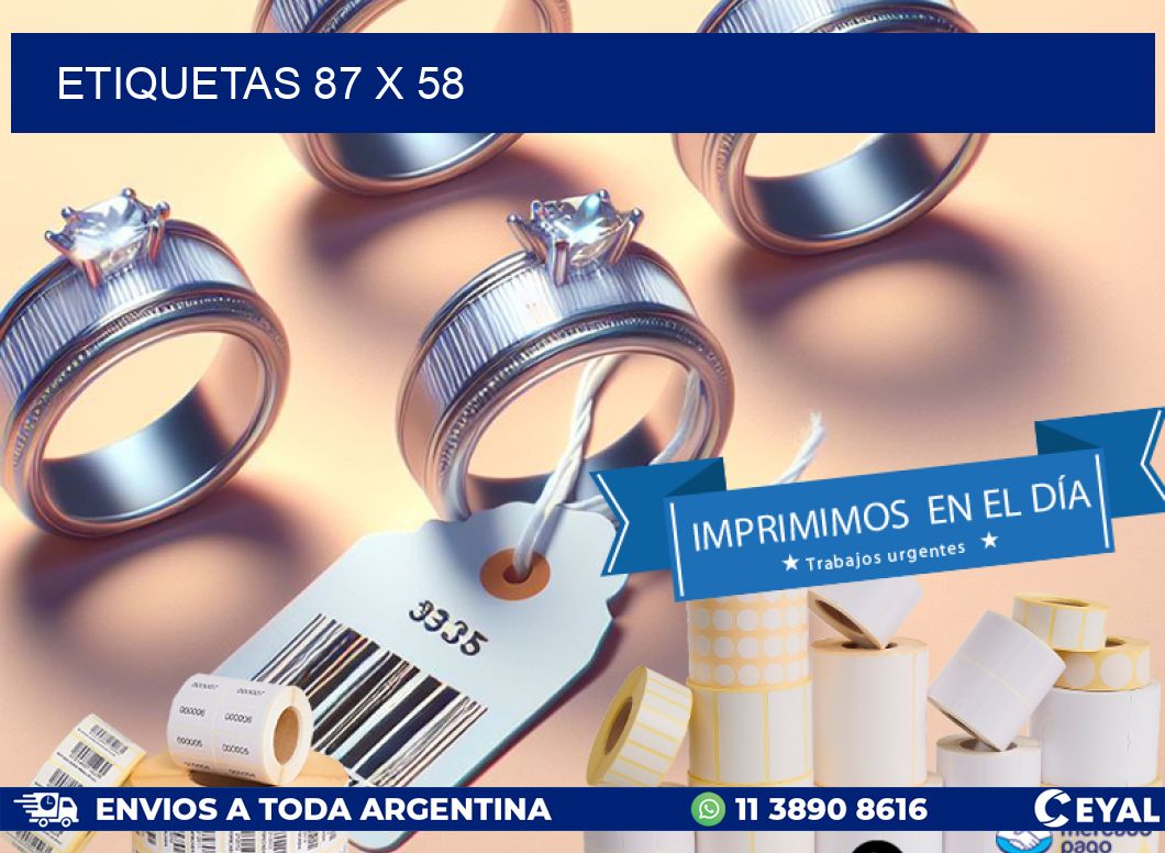 ETIQUETAS 87 x 58
