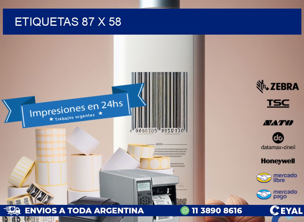 ETIQUETAS 87 x 58
