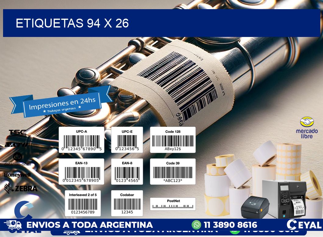ETIQUETAS 94 x 26