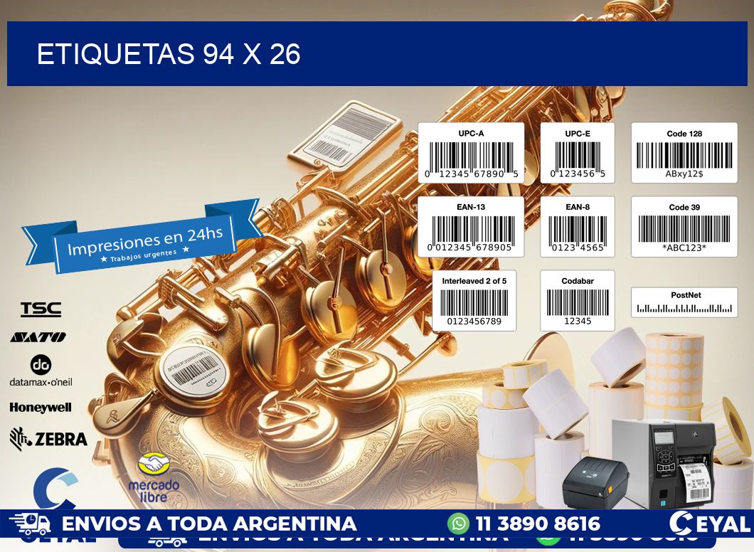 ETIQUETAS 94 x 26