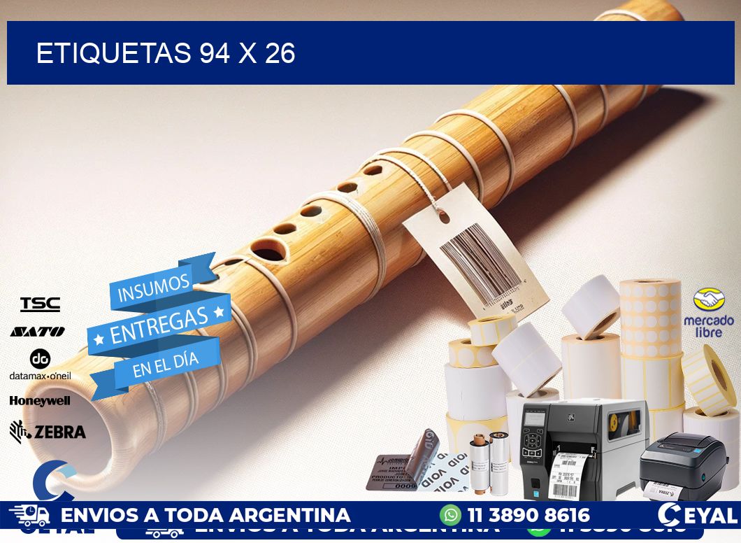 ETIQUETAS 94 x 26