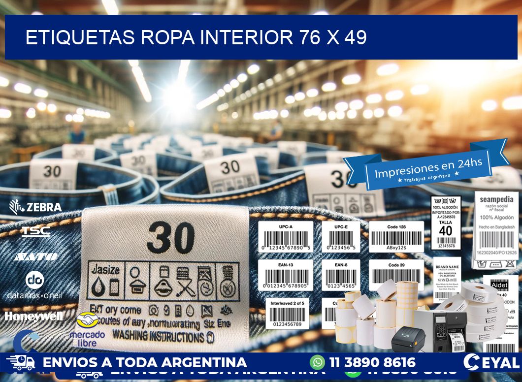 ETIQUETAS ROPA INTERIOR 76 x 49
