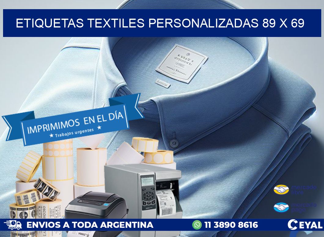 ETIQUETAS TEXTILES PERSONALIZADAS 89 x 69