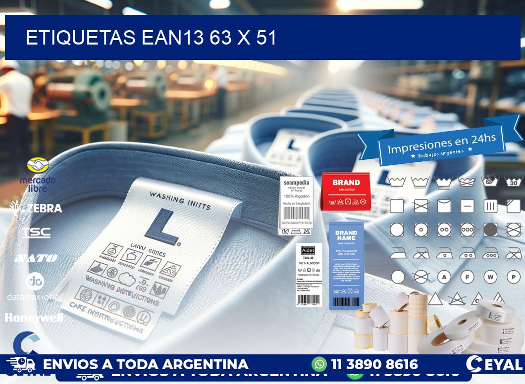 ETIQUETAS EAN13 63 x 51