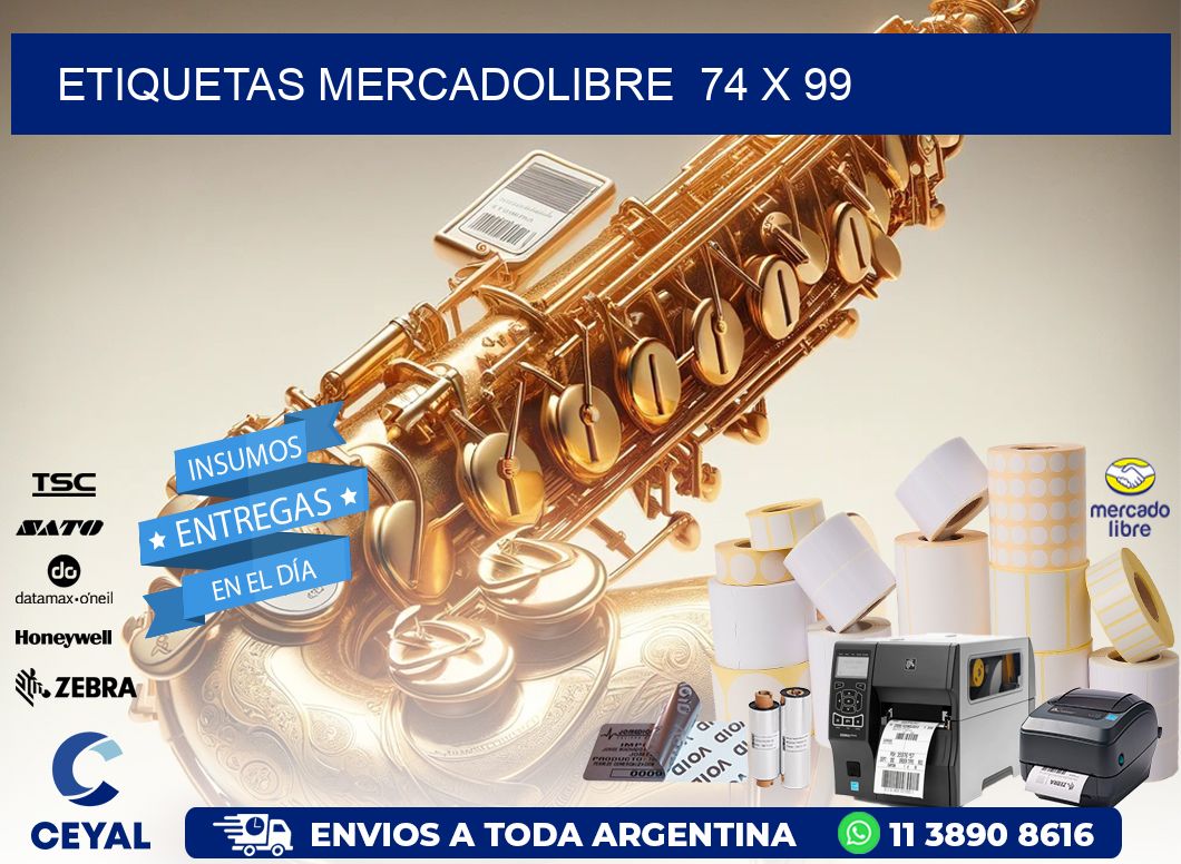 ETIQUETAS MERCADOLIBRE  74 x 99