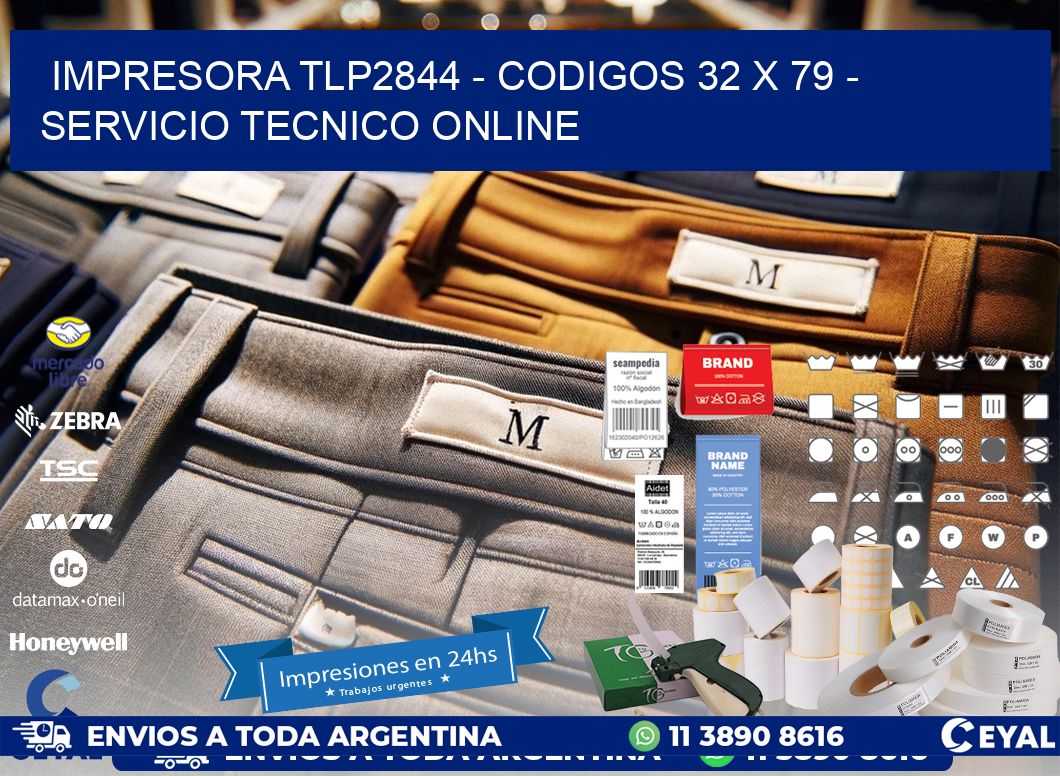 IMPRESORA TLP2844 - CODIGOS 32 x 79 - SERVICIO TECNICO ONLINE