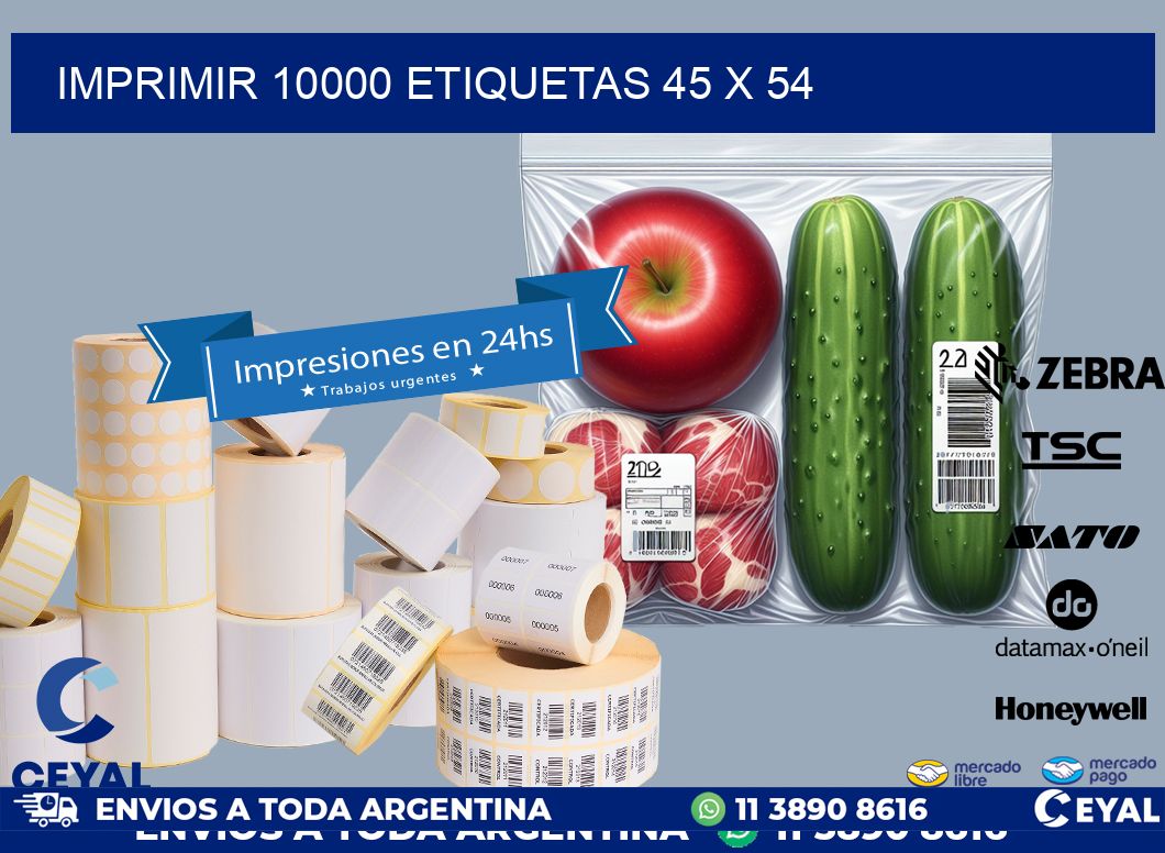 IMPRIMIR 10000 ETIQUETAS 45 x 54