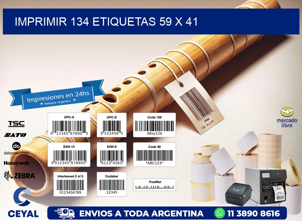 IMPRIMIR 134 ETIQUETAS 59 x 41