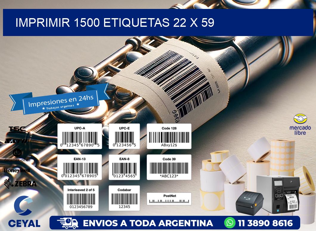 IMPRIMIR 1500 ETIQUETAS 22 x 59