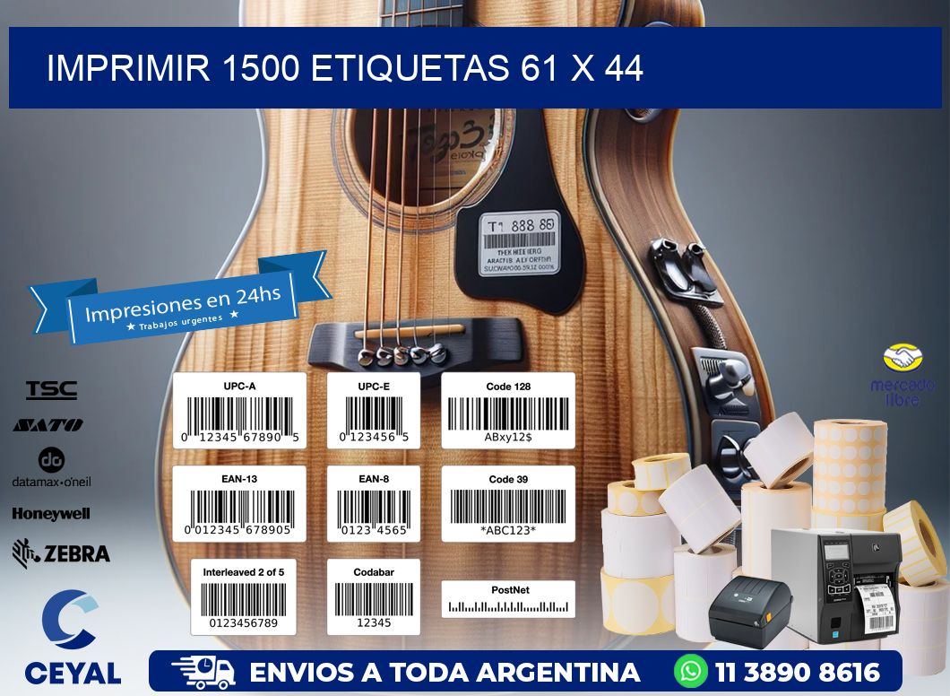 IMPRIMIR 1500 ETIQUETAS 61 x 44
