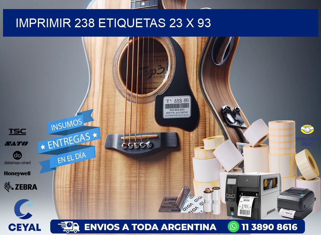 IMPRIMIR 238 ETIQUETAS 23 x 93