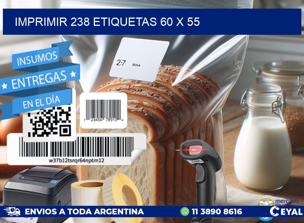 IMPRIMIR 238 ETIQUETAS 60 x 55