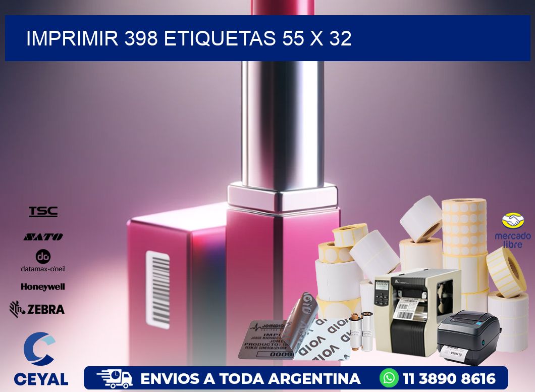 IMPRIMIR 398 ETIQUETAS 55 x 32