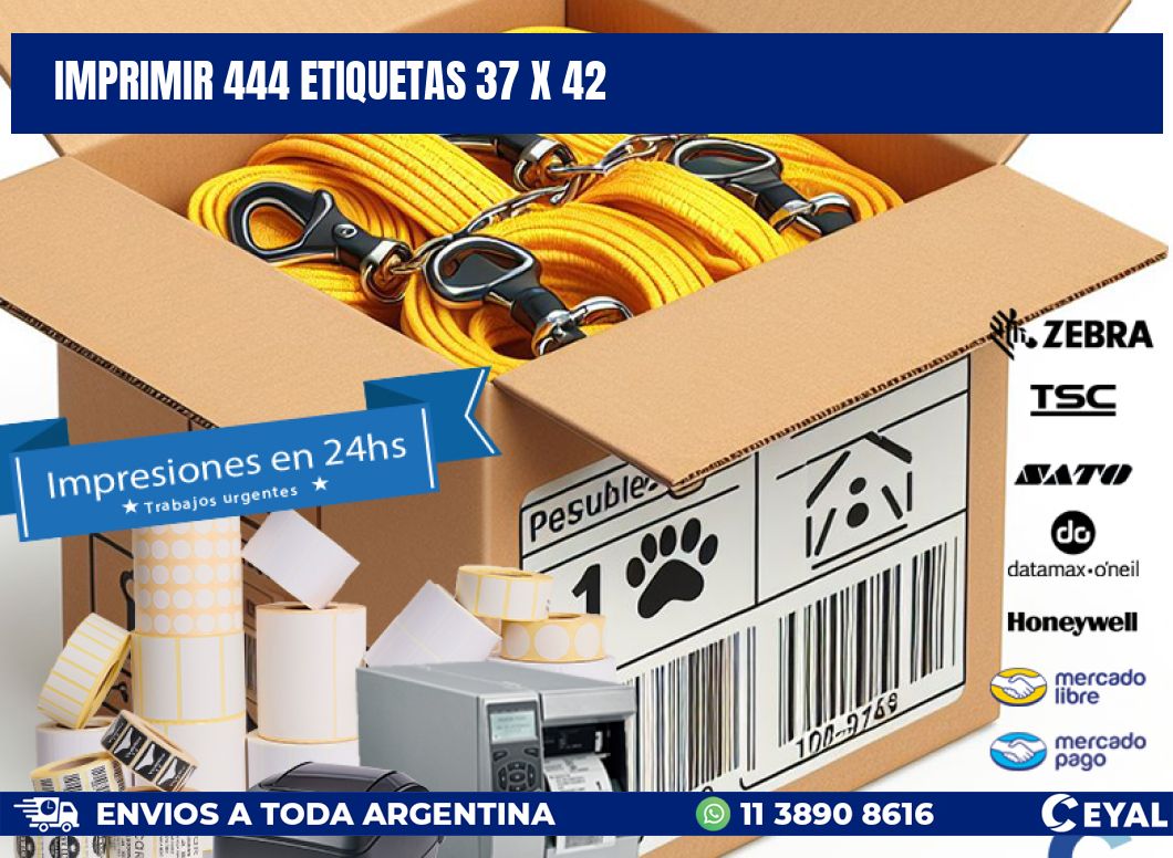 IMPRIMIR 444 ETIQUETAS 37 x 42