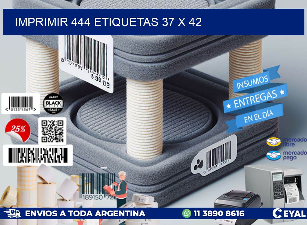 IMPRIMIR 444 ETIQUETAS 37 x 42