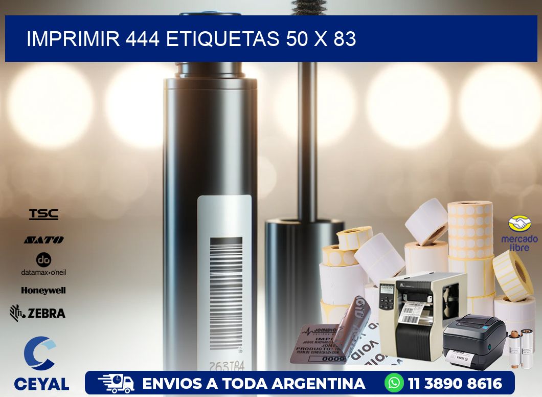IMPRIMIR 444 ETIQUETAS 50 x 83