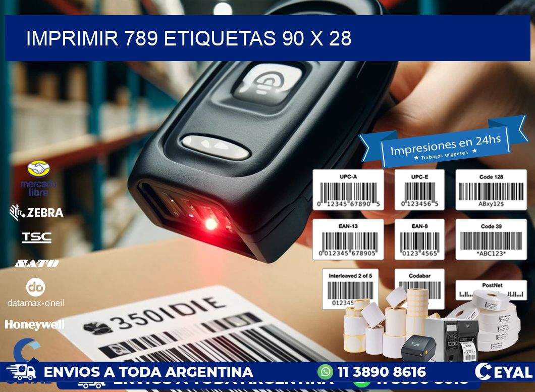 IMPRIMIR 789 ETIQUETAS 90 x 28
