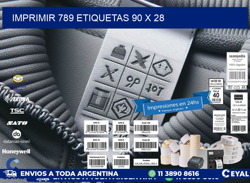 IMPRIMIR 789 ETIQUETAS 90 x 28
