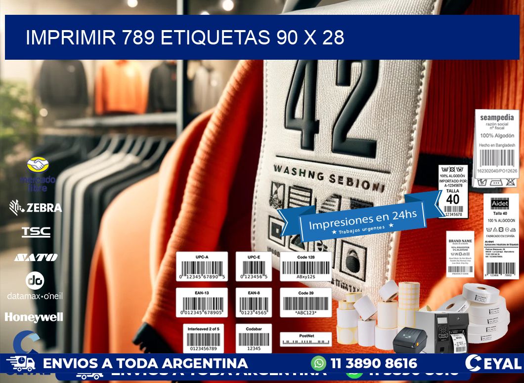 IMPRIMIR 789 ETIQUETAS 90 x 28