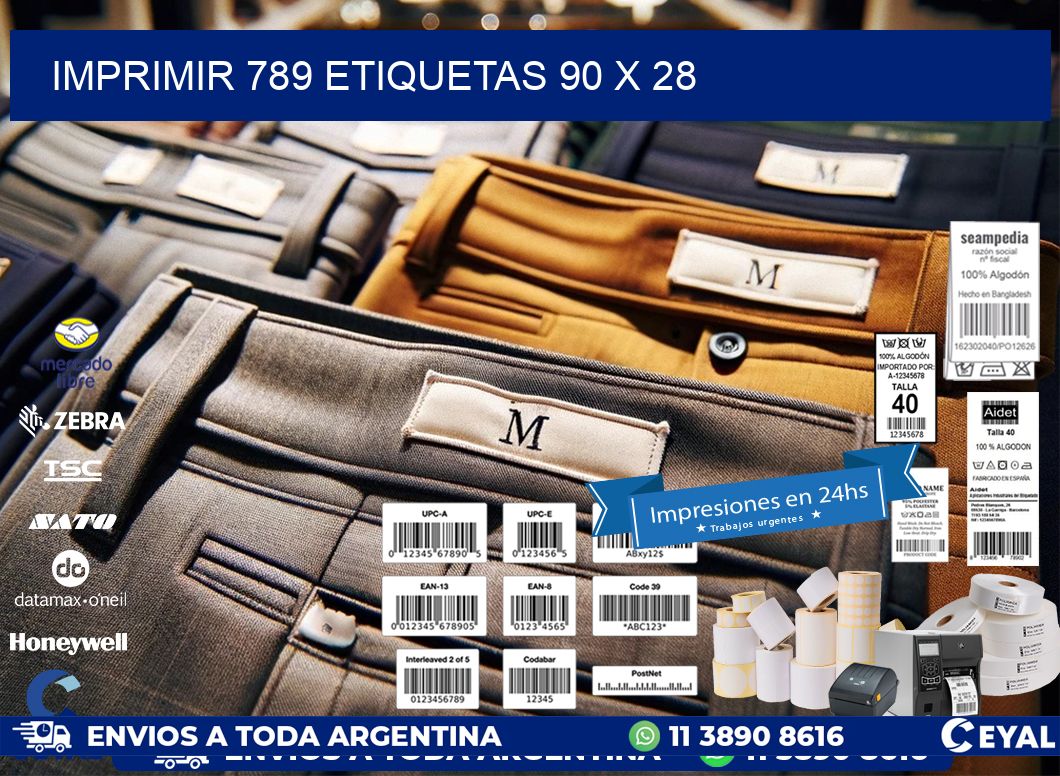 IMPRIMIR 789 ETIQUETAS 90 x 28