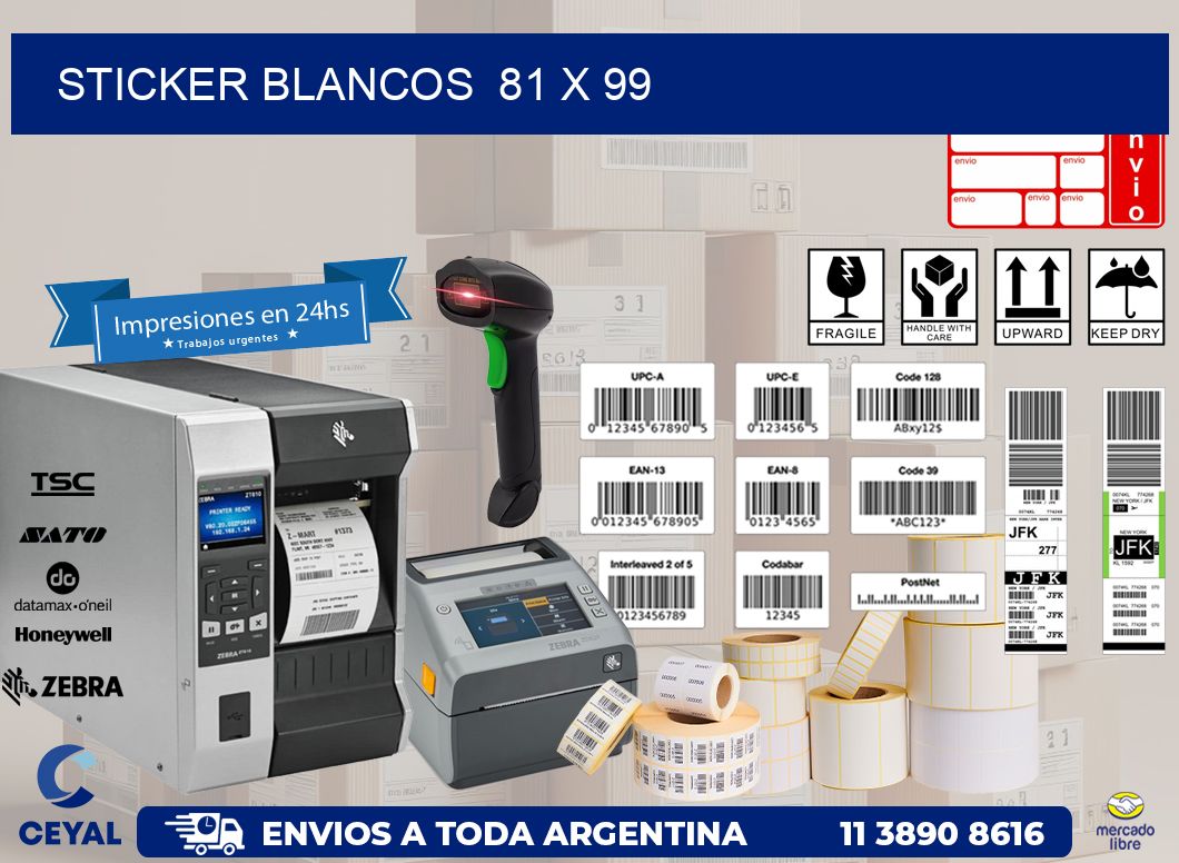 STICKER BLANCOS  81 x 99