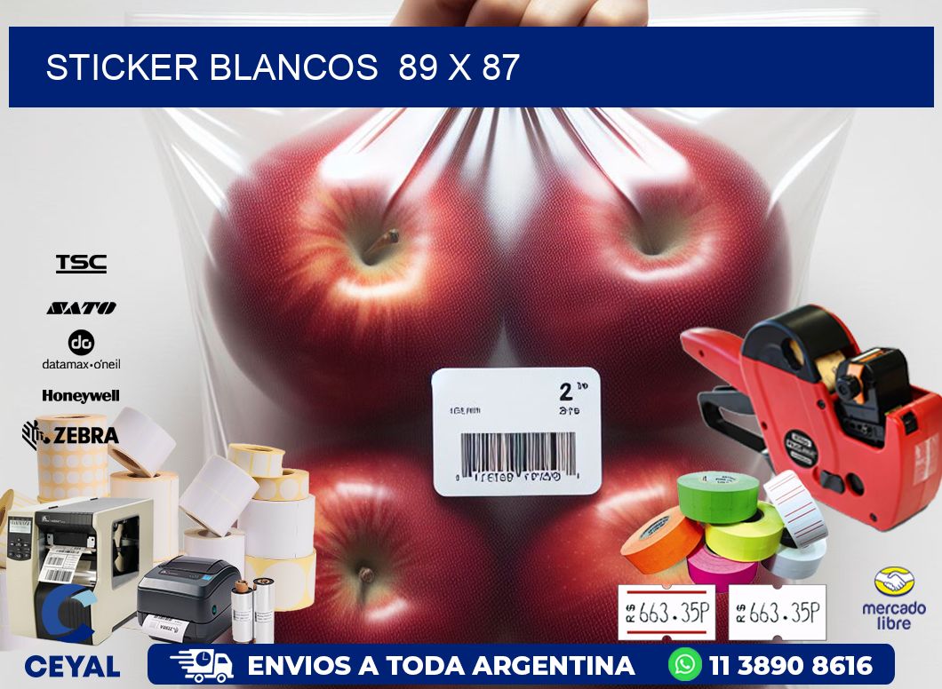 STICKER BLANCOS  89 x 87