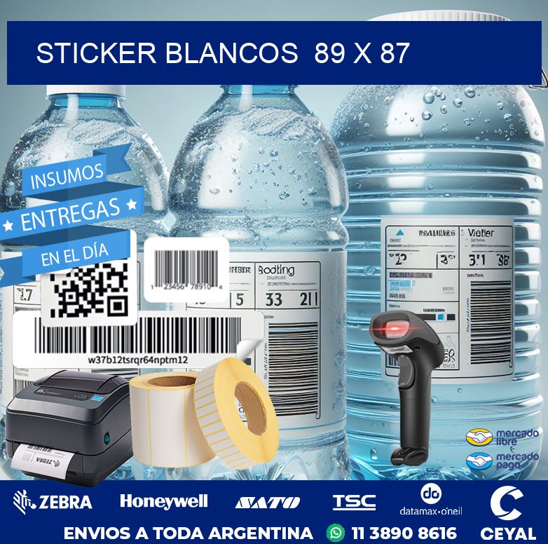STICKER BLANCOS  89 x 87
