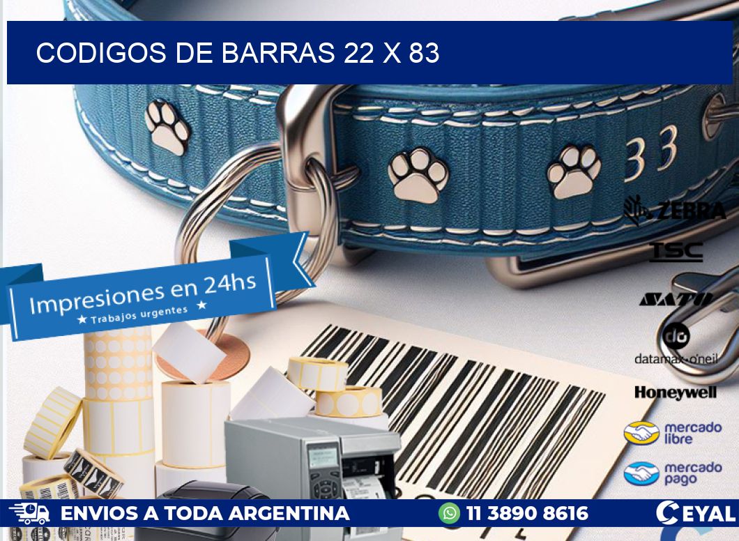 codigos de barras 22 x 83