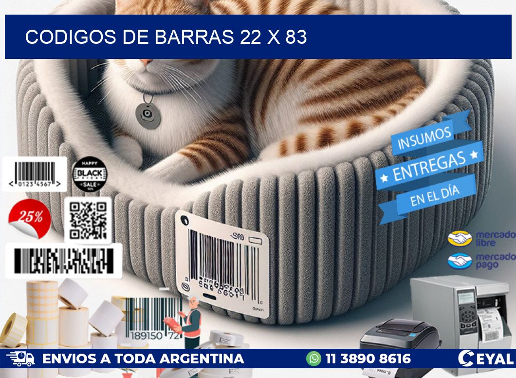 codigos de barras 22 x 83