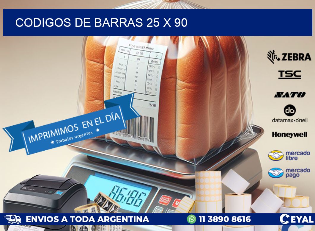 codigos de barras 25 x 90