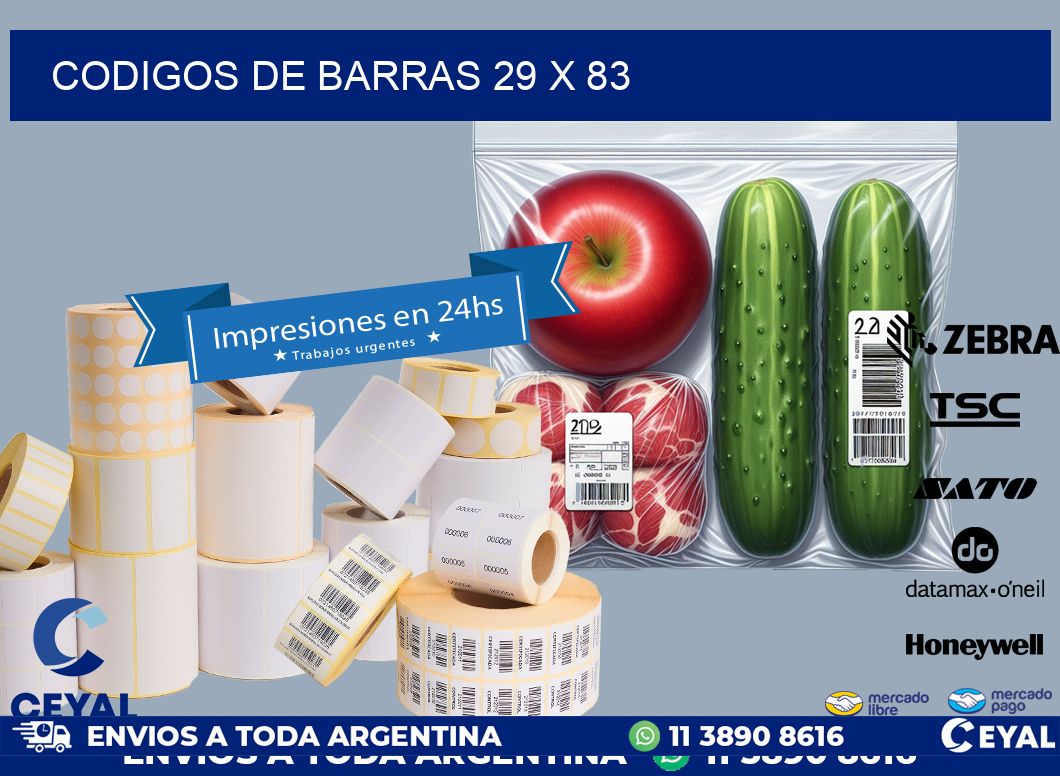 codigos de barras 29 x 83