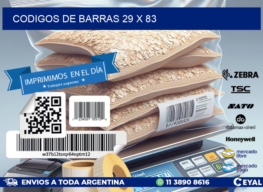 codigos de barras 29 x 83