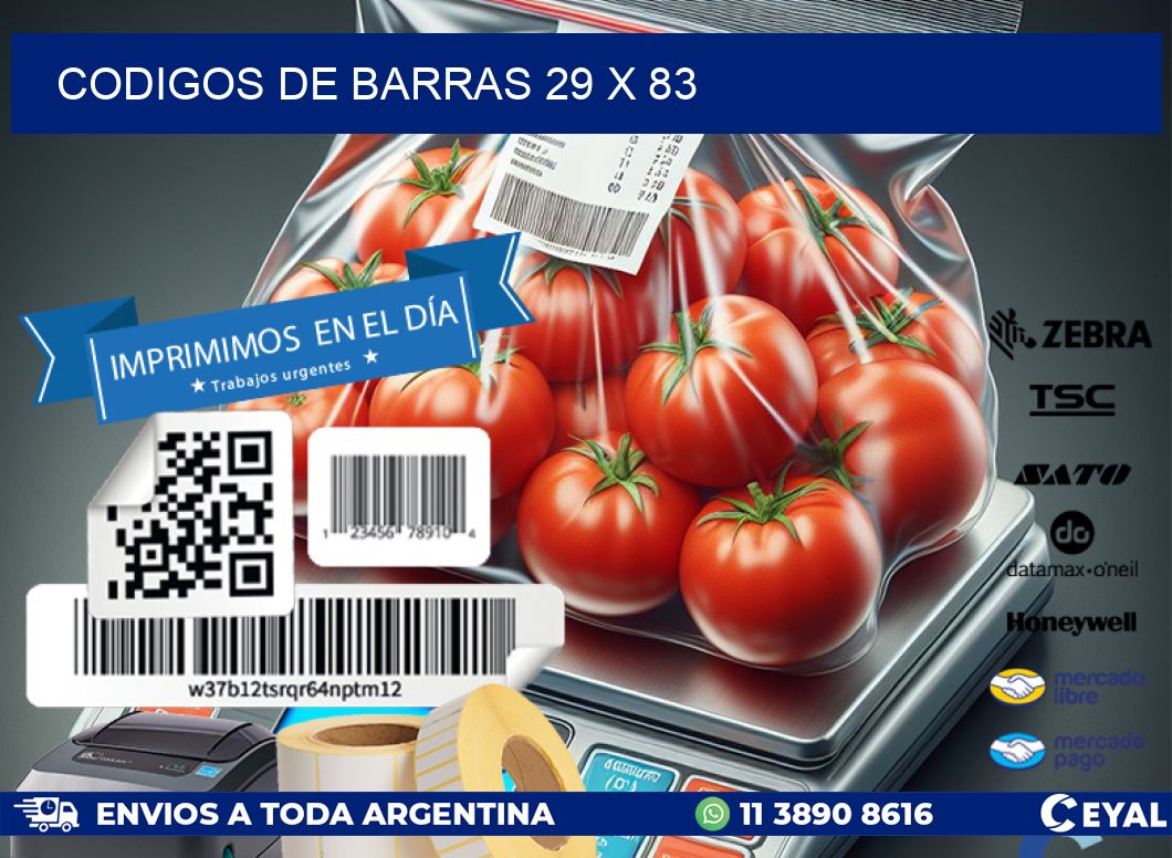 codigos de barras 29 x 83