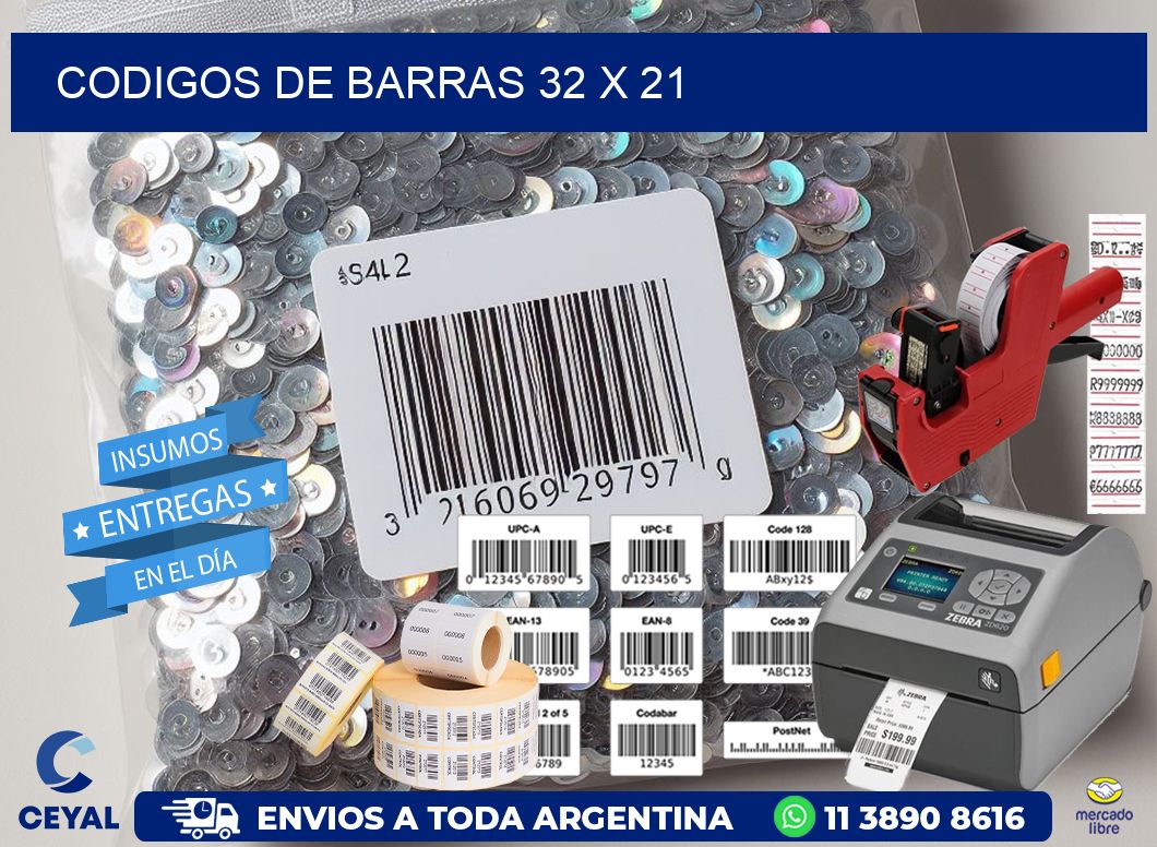 codigos de barras 32 x 21