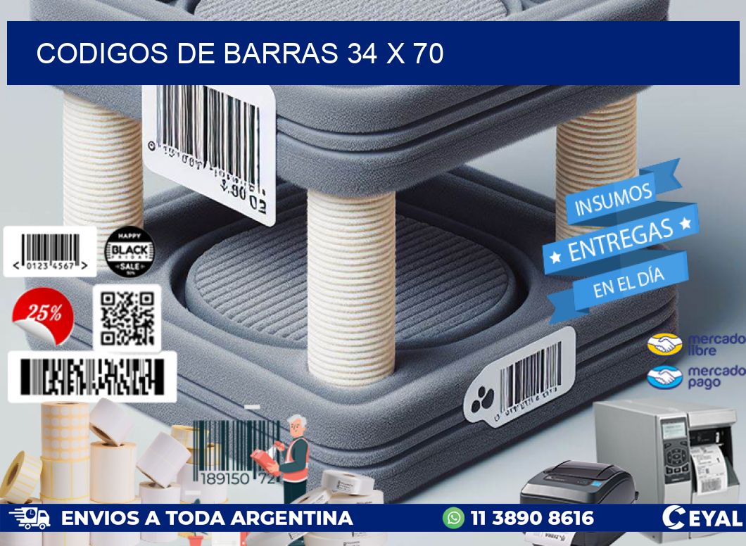 codigos de barras 34 x 70