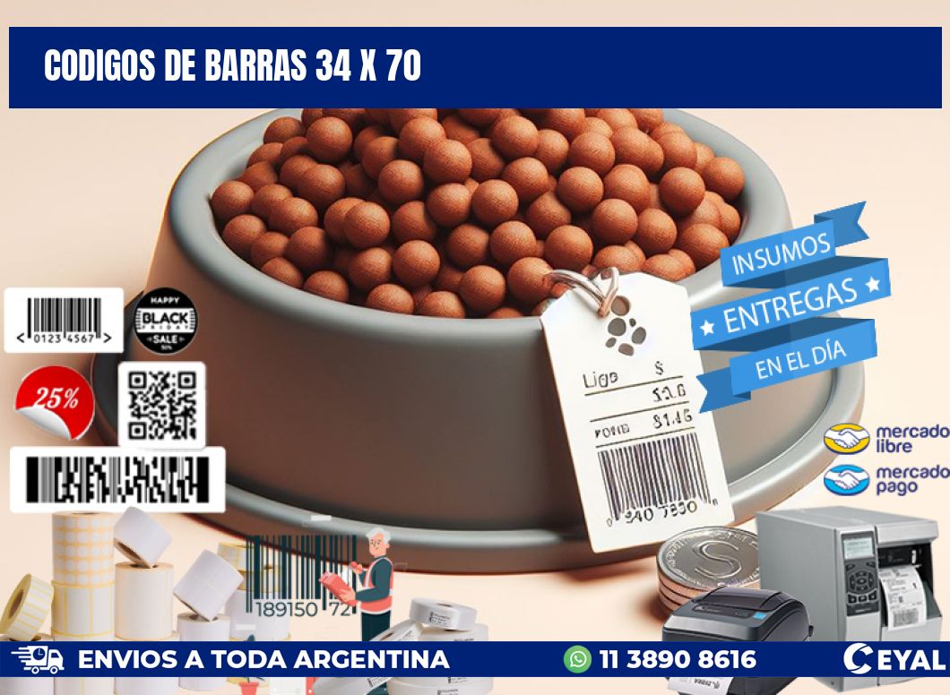 codigos de barras 34 x 70