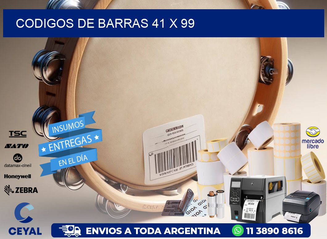 codigos de barras 41 x 99