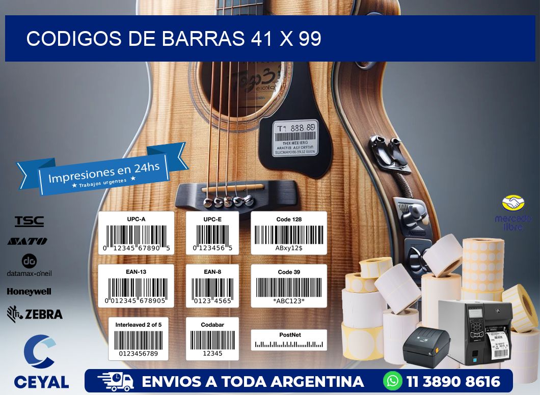 codigos de barras 41 x 99