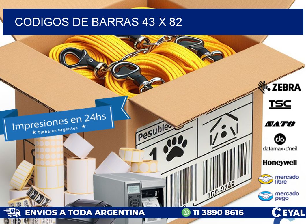 codigos de barras 43 x 82