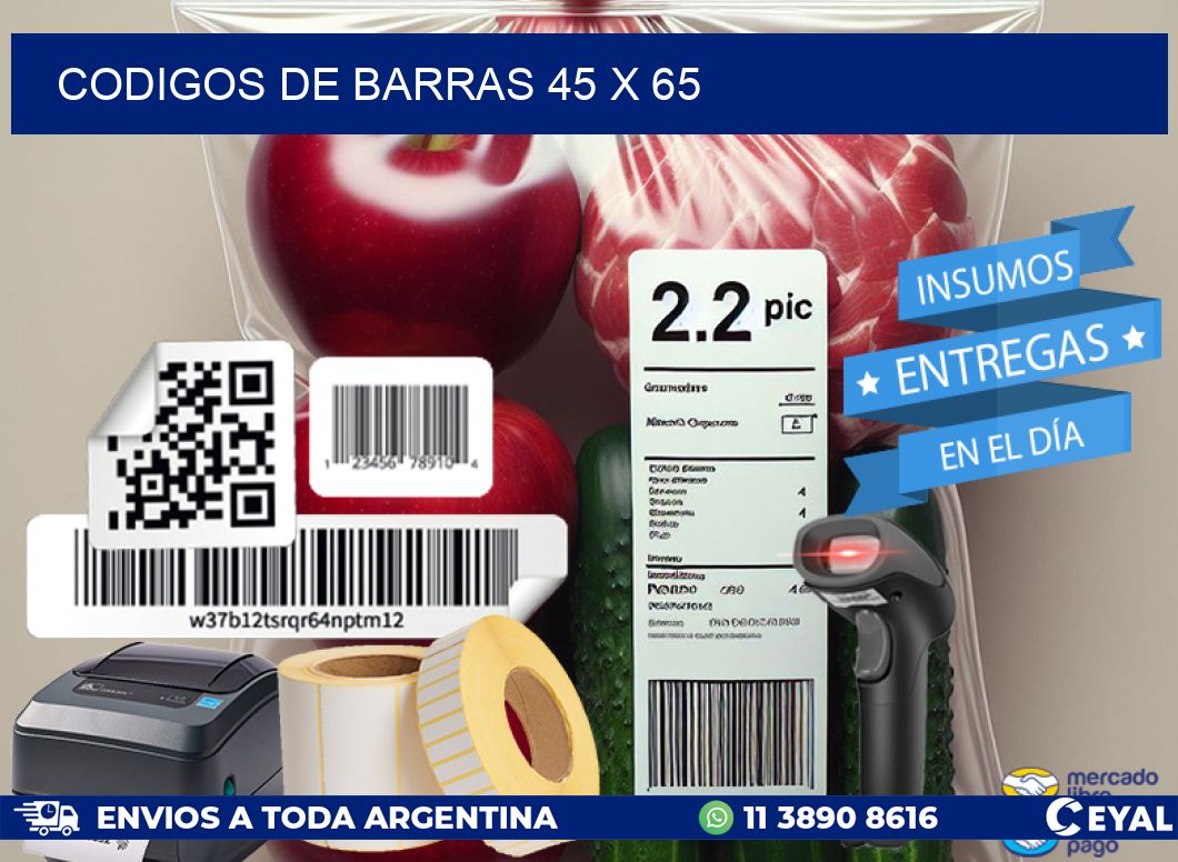 codigos de barras 45 x 65