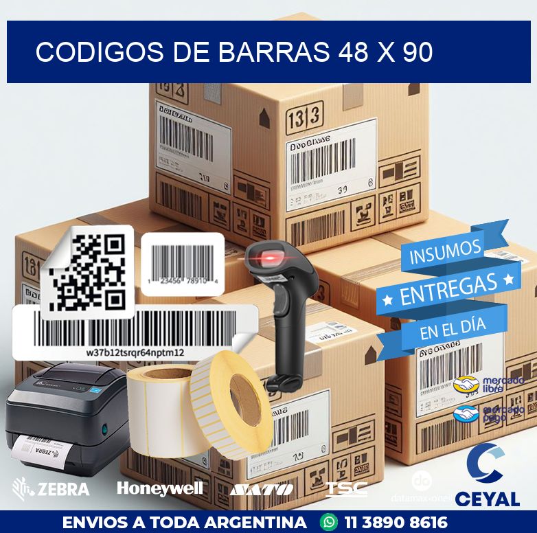 codigos de barras 48 x 90