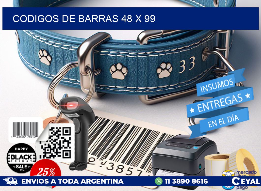 codigos de barras 48 x 99