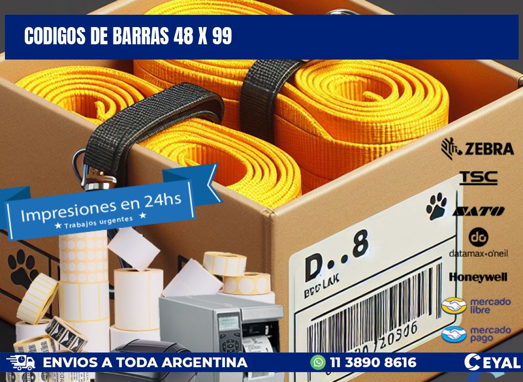 codigos de barras 48 x 99