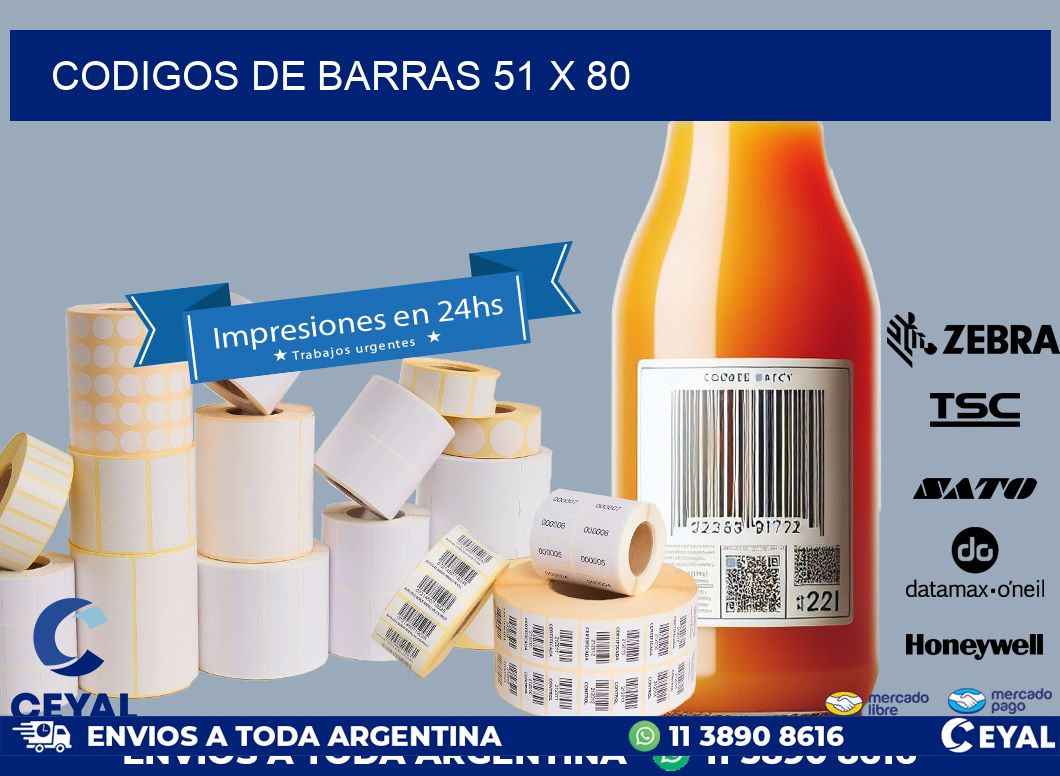 codigos de barras 51 x 80