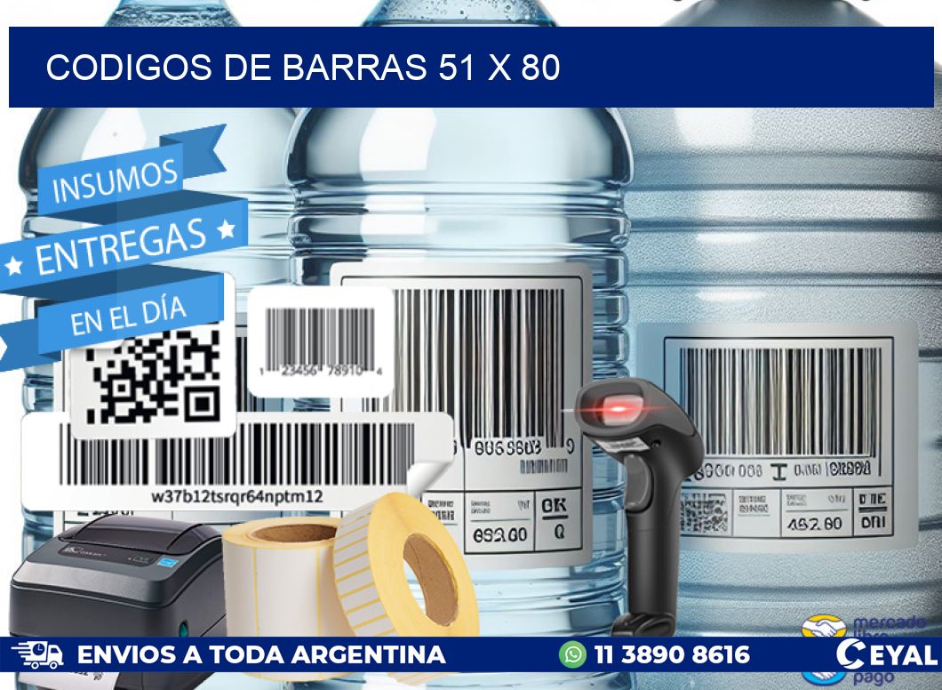 codigos de barras 51 x 80