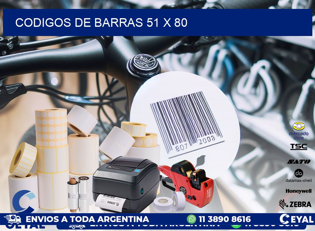 codigos de barras 51 x 80