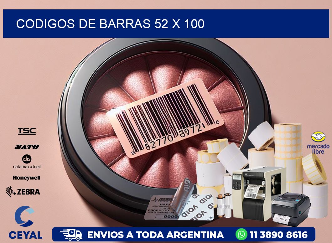 codigos de barras 52 x 100