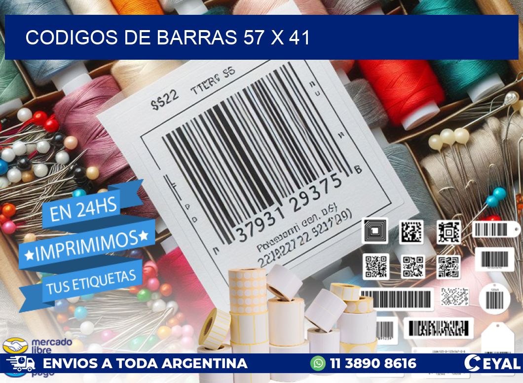 codigos de barras 57 x 41
