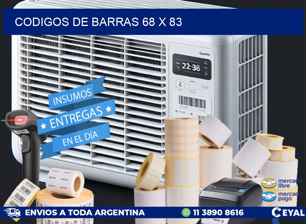 codigos de barras 68 x 83